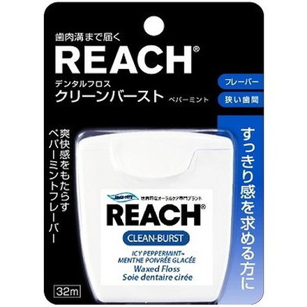 【単品15個セット】リーチデンタルフロスクリーンバーストPミント32M 銀座ステファニー化粧品(株)