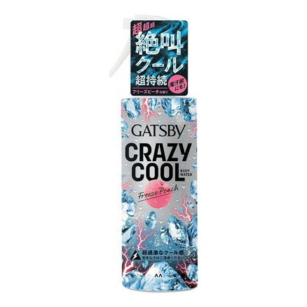 【単品10個セット】 ギャツビー クレイジークール ボディウォーター フリーズピーチ マンダム 150mL
