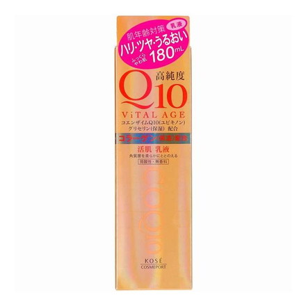 【単品3個セット】 コーセーコスメポート バイタルエイジQ10ミルキィローション 180ml