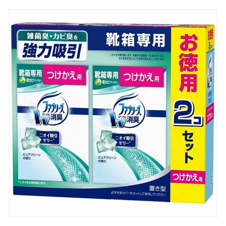 【3個セット】P&Gジャパン 置き型ファブリーズ靴箱専用ピュアクリーンの香りつけかえ用2個パック 日用品 日用消耗品 雑貨品