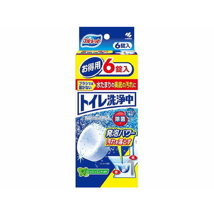 【単品1個セット】ブルーレットトイレ洗浄中6錠フレッシュミントの香り 小林製薬