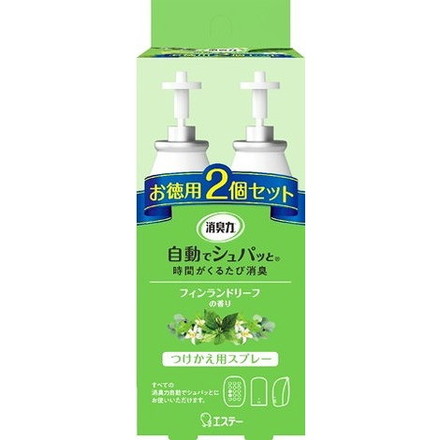 【単品7個セット】消臭力 自動でシュパッとかえ2PFLリーフ78ML エステー
