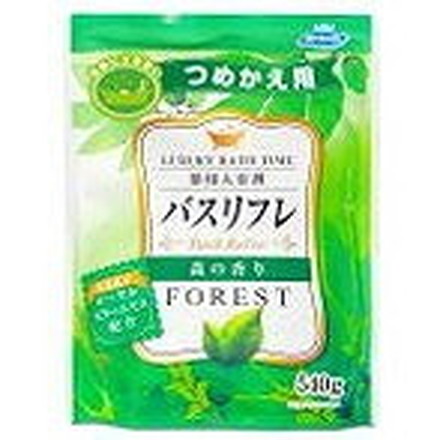 【単品10個セット】バスリフレ薬用入浴剤つめかえ用森の香りR540G ライオンケミカル