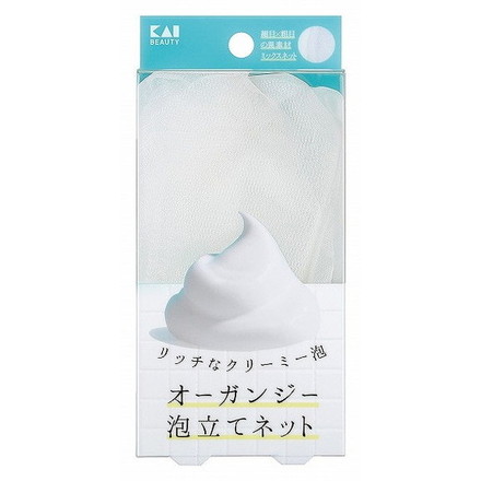 【単品20個セット】KQ3168 オーガンジー泡立てネット 貝印