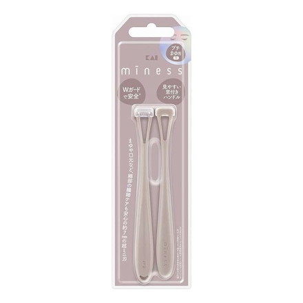 miness プチまゆ用カミソリT 貝印 2本【メール便配送】