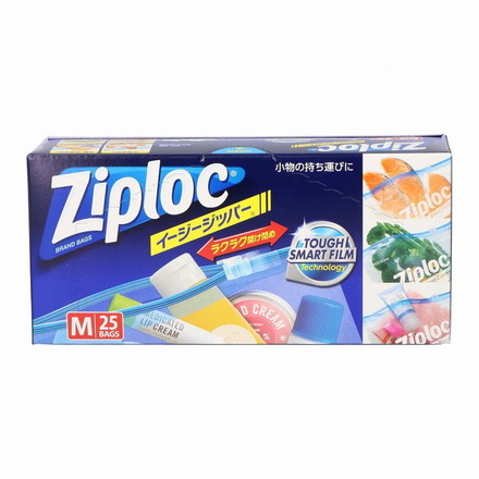 【単品16個セット】ジップロックイージージッパーM大容量品25枚入 旭化成ホームプロダクツ(株)