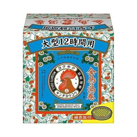 【単品5個セット】 大日本除虫菊 金鳥の渦巻大型 12時間用 40巻