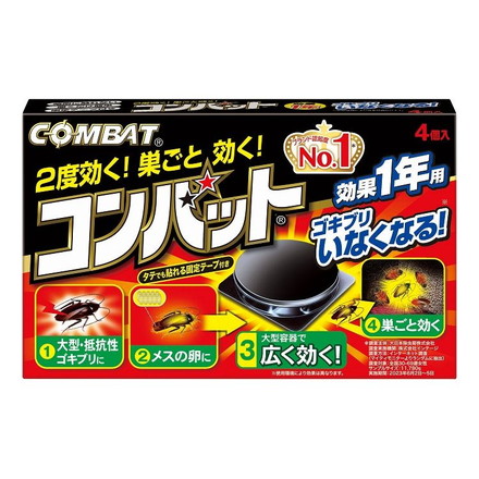 【単品5個セット】コンバット1年用4個入N 大日本除虫菊
