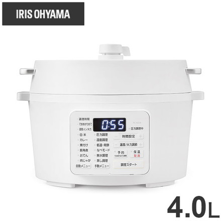 アイリスオーヤマ 電気圧力鍋 4.0L PC-MA4-W ホワイト