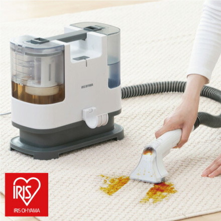 アイリスオーヤマ リンサークリーナー RNS-P10-W ホワイト 掃除 電動ポンプ付き T型ノズル