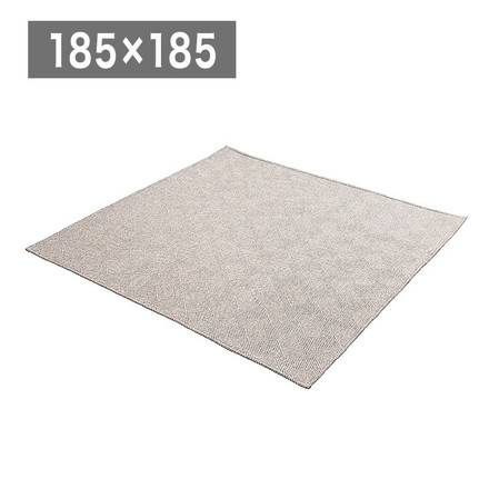 アイリスオーヤマ ジャカードラグ 185×185cm ブラウン ORG-J1818 ラグ ラグマット カーペット IRIS