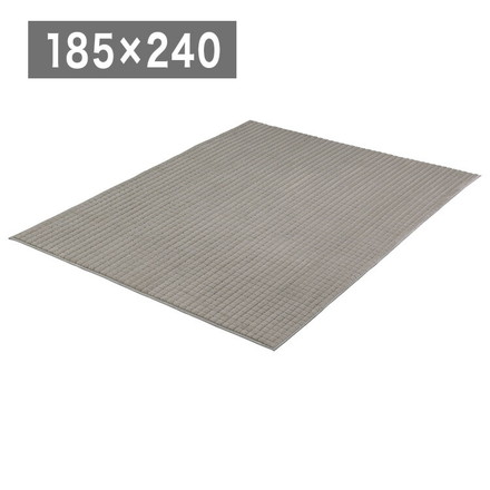 アイリスオーヤマ ラビットファー調グリッドラグ 185×240cm ベージュ ORG-G1824 ラグ ラグマット カーペット IRIS