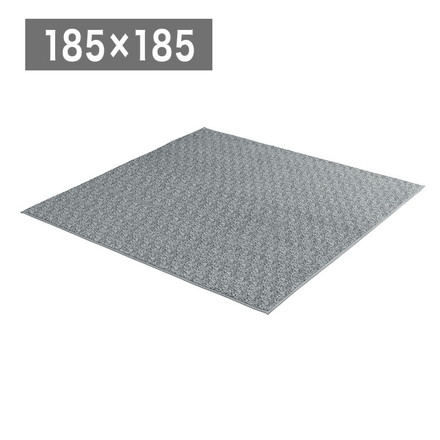 アイリスオーヤマ 杢シープ調ラグ 185×185cm グレー ORG-S1818 ラグ ラグマット カーペット IRIS