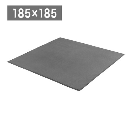 アイリスオーヤマ リバーシブルラグ ヘリンボーンxドットベロア 185×185cm グレー ORG-H1818 ラグ ラグマット カーペット IRIS