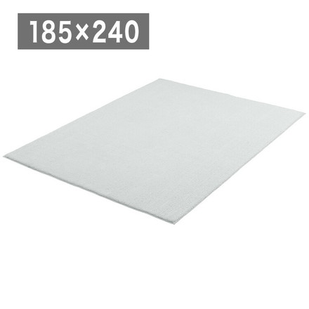 アイリスオーヤマ ラ・クッションラグ シープ調ボア 185×240cm グレー ACRSB-1824 ラグ ラグマット カーペット IRIS OYAMA