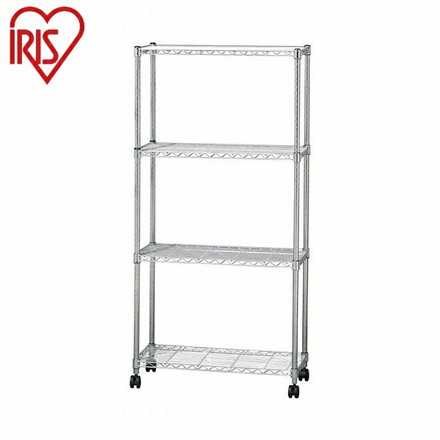 アイリスオーヤマ メタルシェルフ SE-7515 メタルシェルフ クロムメッキ IRIS