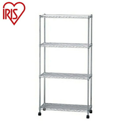 アイリスオーヤマ メタルシェルフ SEM-7515 メタルシェルフ クロムメッキ IRIS