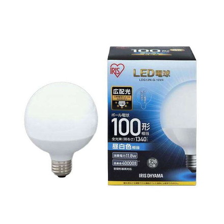 LED電球 ボール電球 100形相当 昼白色 LDG12N-G-10V4 アイリスオーヤマ