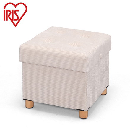 アイリスオーヤマ 脚付き収納スツール 収納ボックス 天然木 脚付き収納スツール オットマン 収納 足置き 椅子 イス