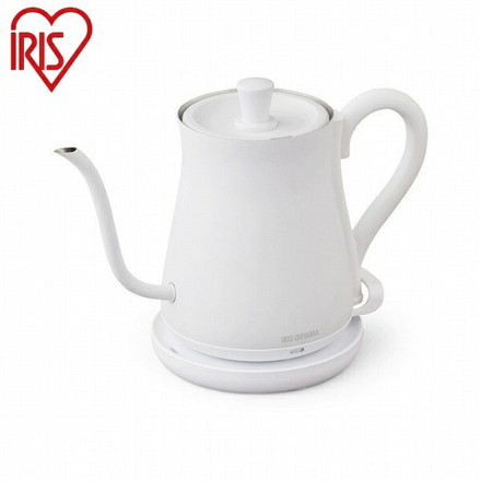 アイリスオーヤマ 電気ケトル IKE-C600-W ホワイト 電気ケトル 0.6L IRIS OYAMA