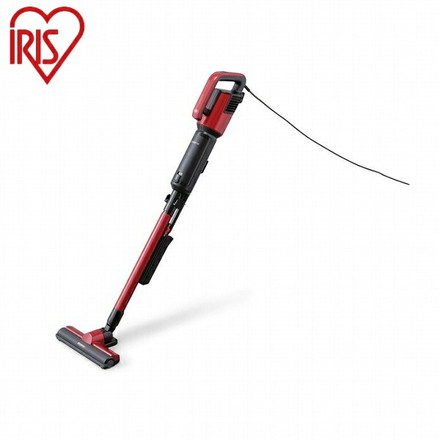 アイリスオーヤマ 極細軽量スティッククリーナー IC-SBA6-R レッド 紙パック式 極細軽量スティッククリーナー IRIS OYAMA