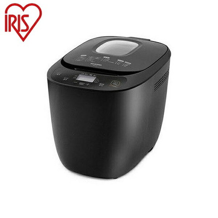アイリスオーヤマ ホームベーカリー IBM-020-B 19メニュー搭載 1斤 2斤 サイズ調整 焼き色調整 タイマー設定 最大13時間 レシピ付きIRIS OYAMA