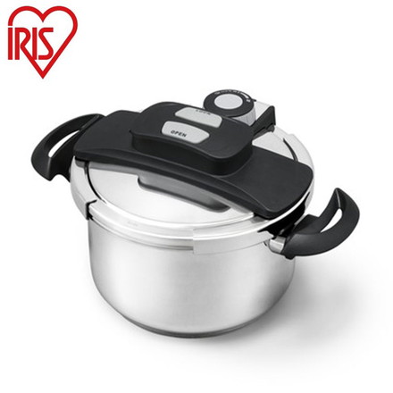 アイリスオーヤマ 両手圧力鍋5L 両手鍋 圧力鍋 RAN-5L IRIS OYAMA キッチン 調理用品 キッチンツール