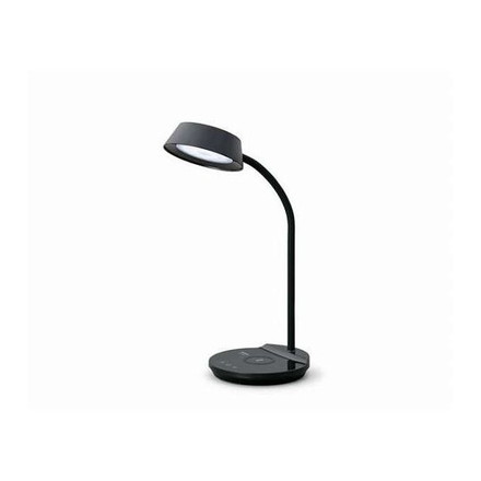 LEDデスクライトQi充電シリーズ 平置きタイプ 調光・調色 LDL-QFDL-B ブラックアイリスオーヤマ
