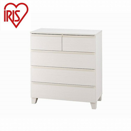 アイリスオーヤマ ウッドチェスト 脚付き WCHL-790 オフホワイト IRIS OHYAMA