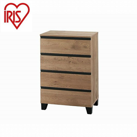 アイリスオーヤマ ウッドチェスト 脚付き WCHL-590 アッシュブラウン IRIS