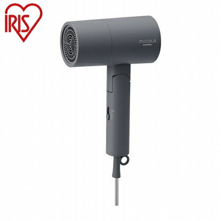 アイリスオーヤマ イオンドライヤー ドライヤー ミコラ MiCOLA HDR-M101 IRIS OYAMA ダークグレー