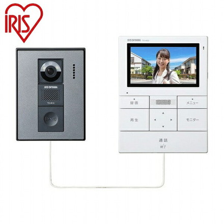 アイリスオーヤマ テレビドアホン TD-SM3010-WSH テレビドアホン IRIS OYAMA