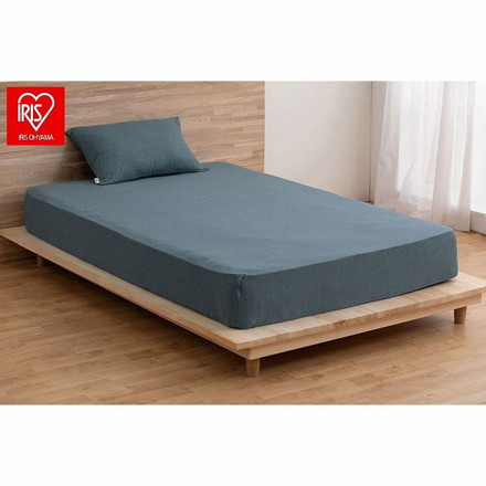 アイリスオーヤマ ボックスシーツ BXS-TCK-SD ネイビー IRIS