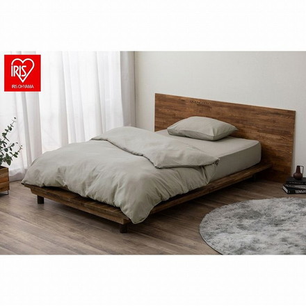 アイリスオーヤマ ボックスシーツ BXS-TCW-D ベージュ IRIS