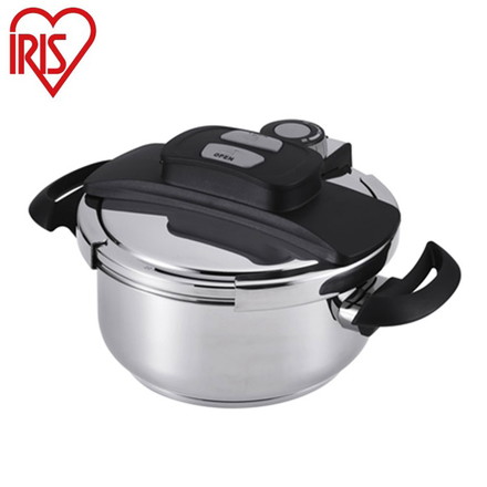 アイリスオーヤマ 両手圧力鍋4L 両手鍋 圧力鍋 RAN-4L IRIS OYAMA キッチン 調理用品 キッチンツール