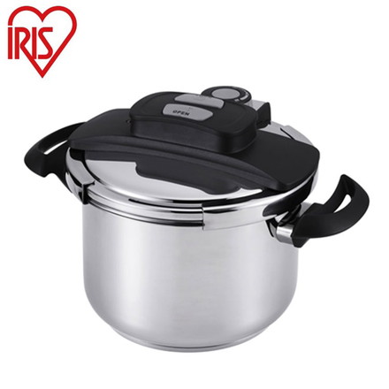 アイリスオーヤマ 両手圧力鍋6L 両手鍋 圧力鍋 RAN-6L IRIS OYAMA キッチン 調理用品 キッチンツール