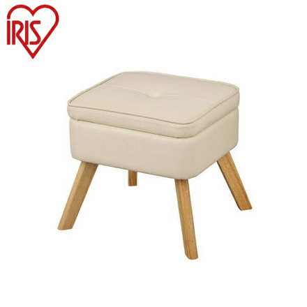 アイリスオーヤマ 収納付オットマン LEC-OTアイボリー 収納付オットマン IRIS