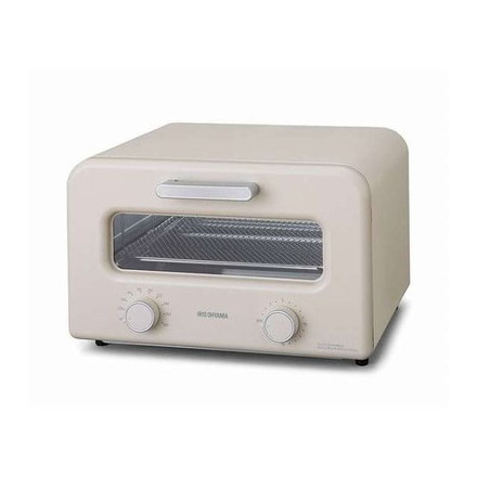 スチームカーボントースター SOT-401-C ミルクベージュアイリスオーヤマ