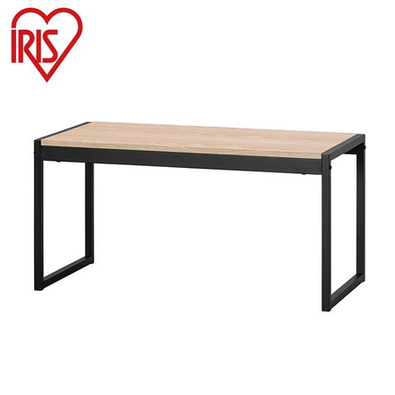 アイリスオーヤマ スチールフレームセンターテーブル 幅80 ローテーブル センターテーブル リビングテーブル 木目調 北欧 ナチュラル