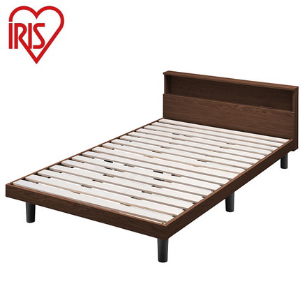 アイリスオーヤマ すのこベッド SD セミダブル ヘッドボード付き 2口コンセント スマホスタンド 棚付き 宮付き