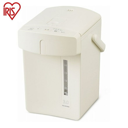 アイリスオーヤマ ジャーポット 3.0L マイコン式 IAHD-230-C アイボリー IRIS OHYAMA