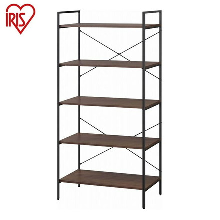 アイリスオーヤマ ベーシックラック BRC-8016 ブラウン オープンラック 収納 棚 シェルフ IRIS