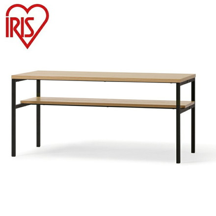 アイリスオーヤマ センターテーブル ナチュラル/ブラック HCT-800 机 ローテーブル カフェテーブル IRIS OHYAMA