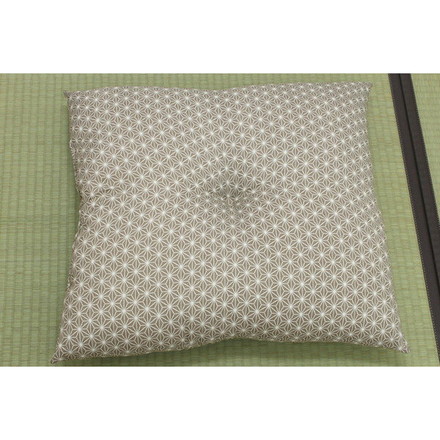 座布団 銘仙判 日本製 錦 ベージュ 約55cn×59cm 2枚組