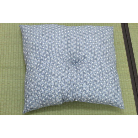 座布団 銘仙判 日本製 錦 ブルー 約55cn×59cm 2枚組