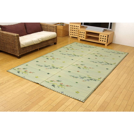 い草花ござカーペット 『嵐山』 江戸間3畳（約174×261cm)