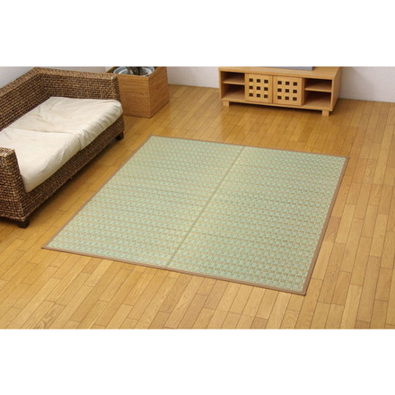 掛川織 い草カーペット 『雲仙』 ベージュ 本間2畳（約191×191cm)