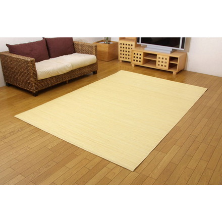 インドネシア産 39穴マシーンメイド 籐むしろカーペット 『ジャワ』 200×300cm