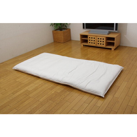 機能性 寝具 クリーンガード 敷き布団カバー アイボリー シングル