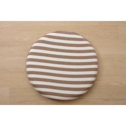 クッション 低反発 シート 円形 マイクロファイバー 無地 エルマー ブラウン 約40cm丸